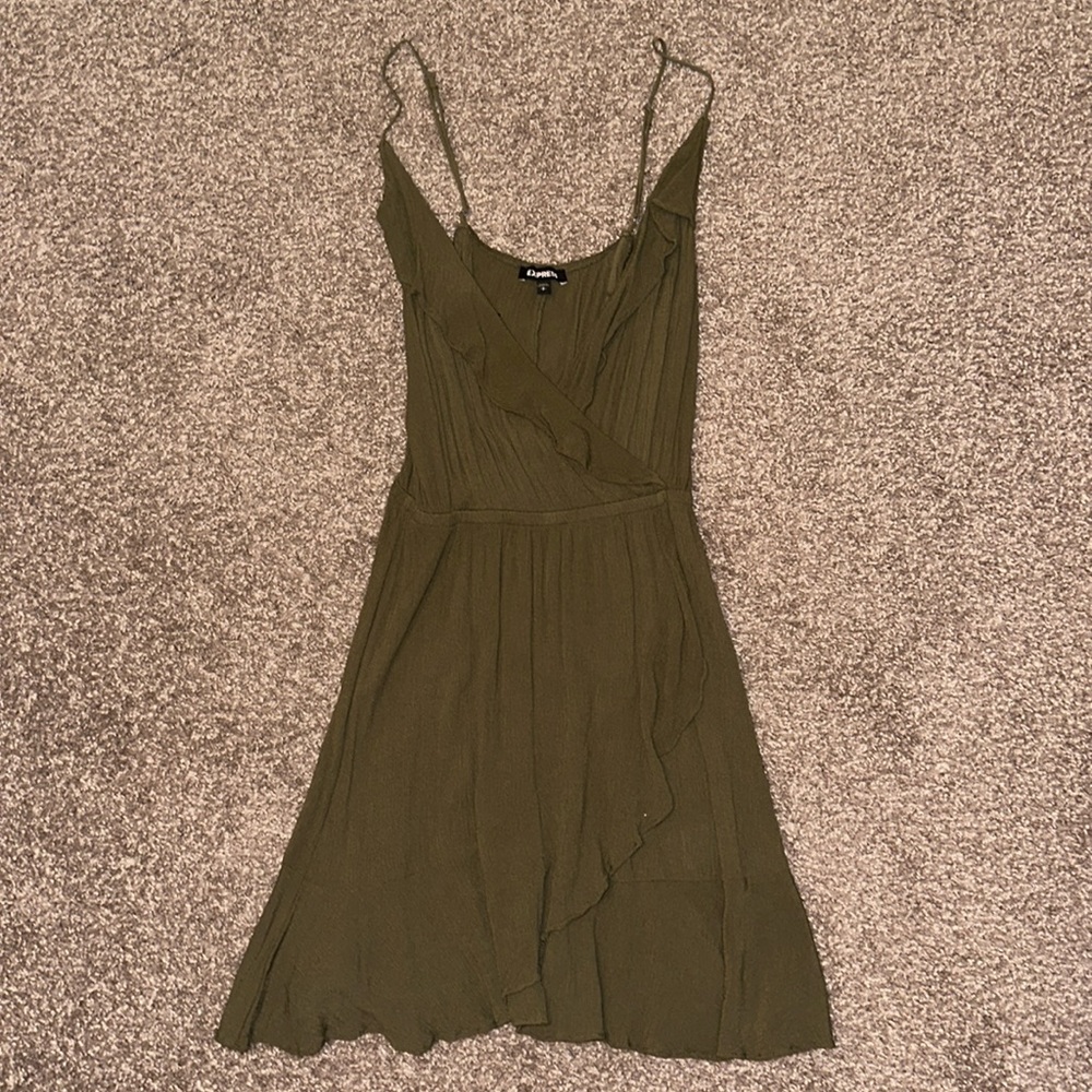 Olive green Express dress